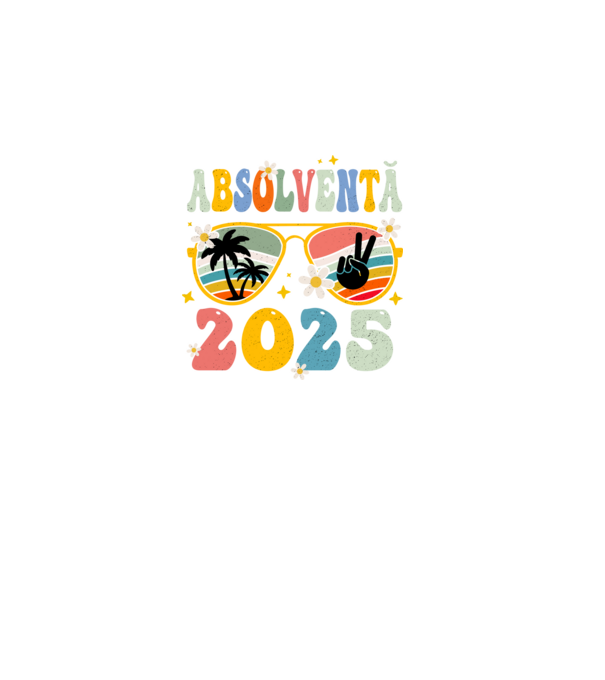 Absolventă 2025 model negru pe tricou