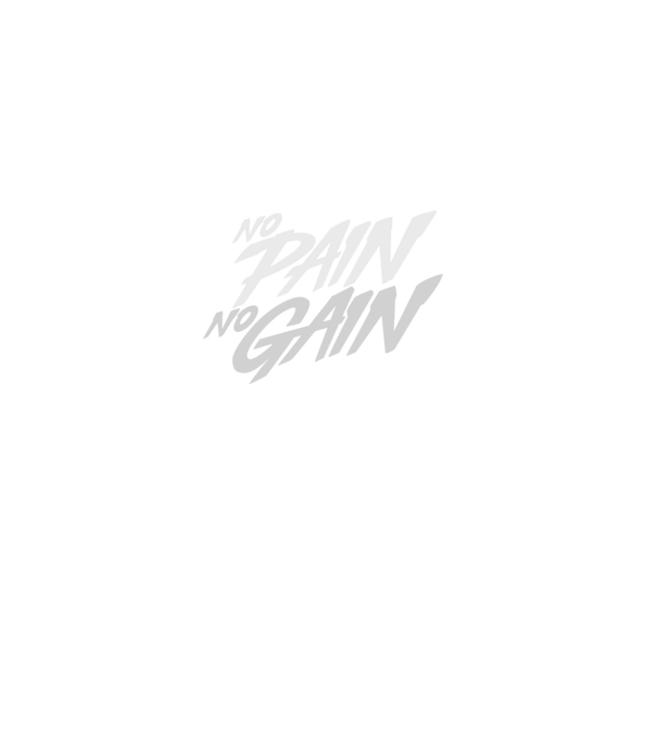 No Pain No Gain typography model negru pe tricou