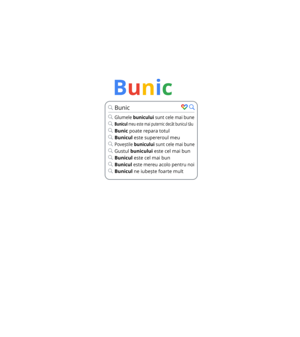 căutare Google Bunic model negru pe tricou