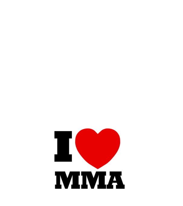 MMA LOVE model negru pe tricou