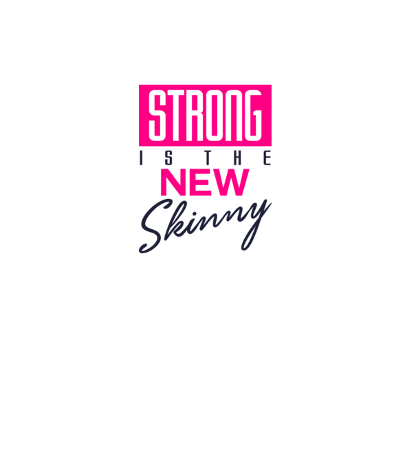 Strong is the new skinny model gri pe tricou