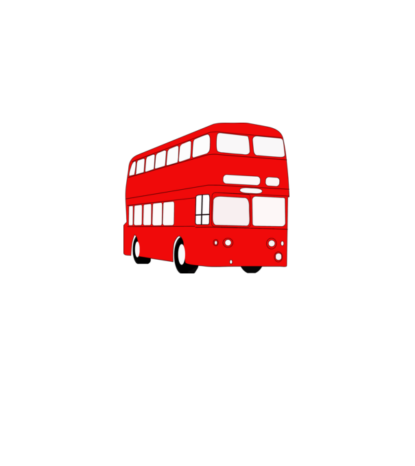 Autobuze model alb pe tricou