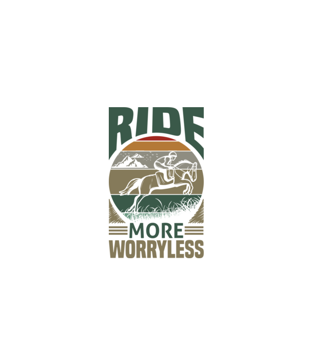 ride more model negru pe tricou