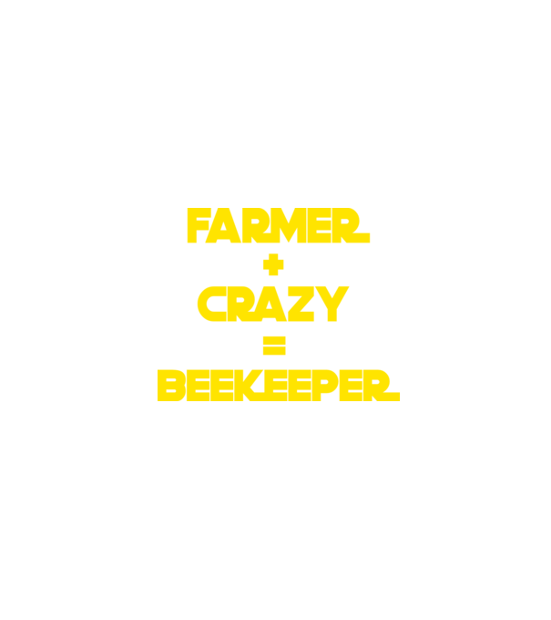 Farmer crazy beekeeper model negru pe tricou