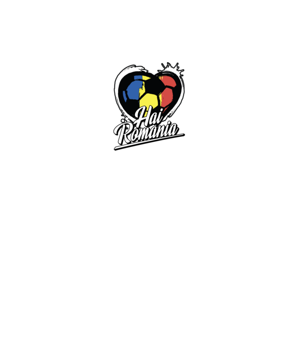 Hai romania heart model negru pe tricou
