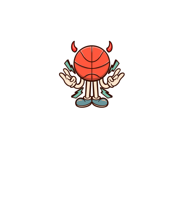 Evil basketball model negru pe tricou