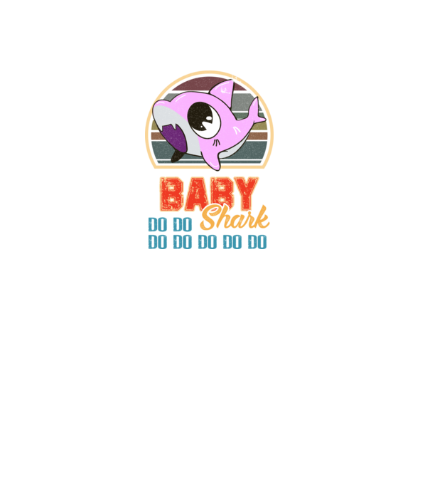 BabyGIRL shark model negru pe tricou