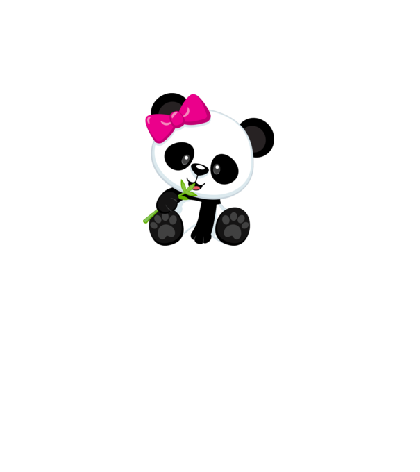 cute panda girl model alb pe tricou