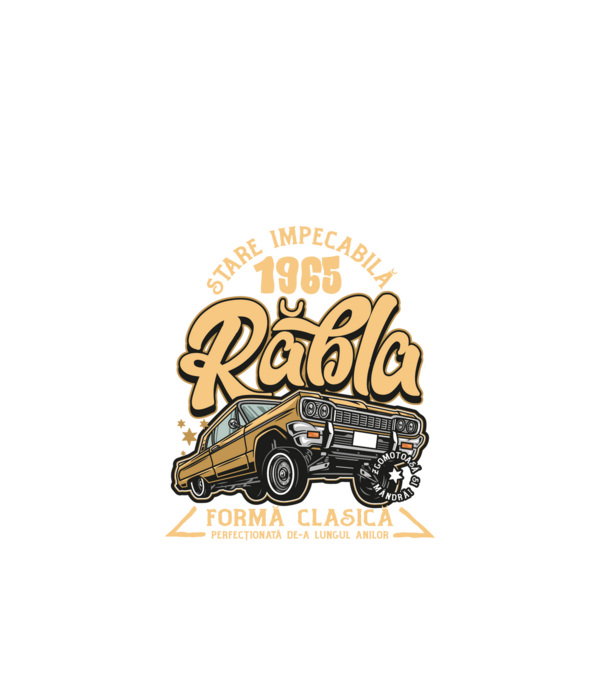 Rablă 1965 model negru pe tricou