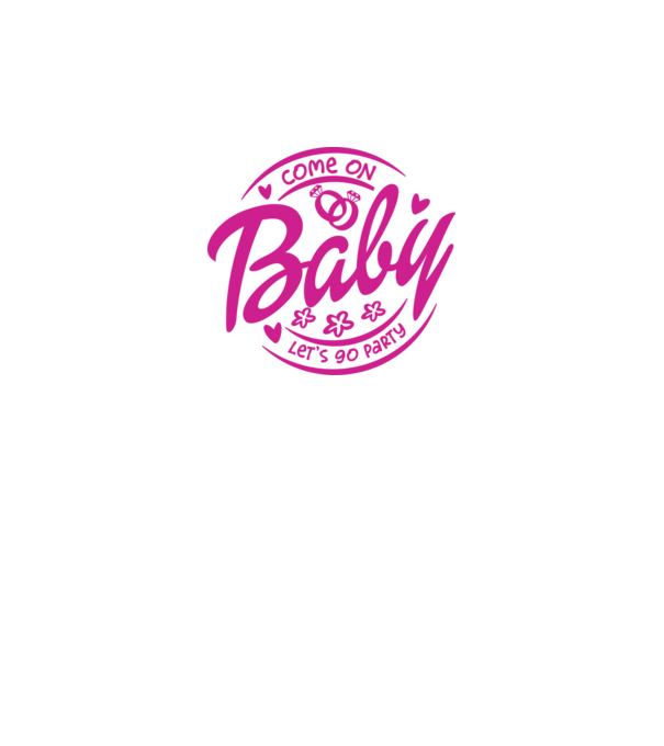 Bride Barbies Baby lets go party model alb pe tricou