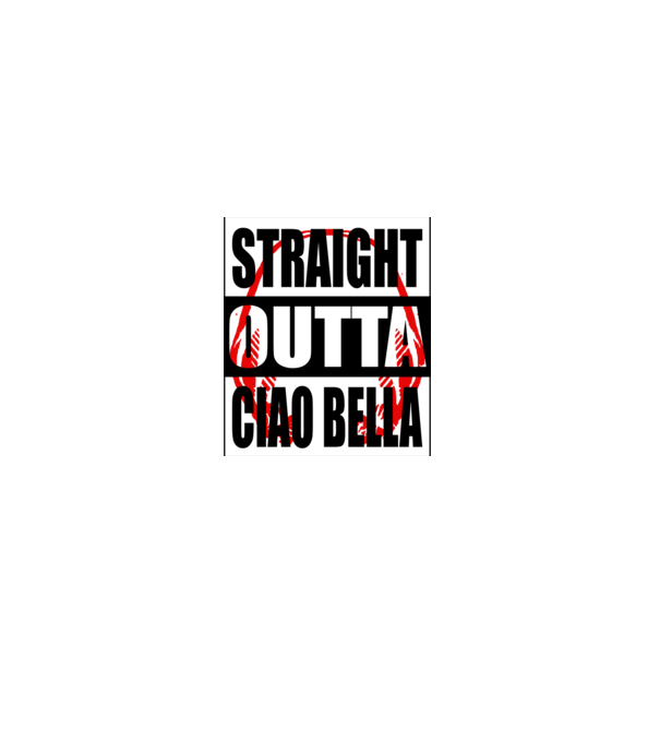 straight outta bella ciao model alb pe tricou
