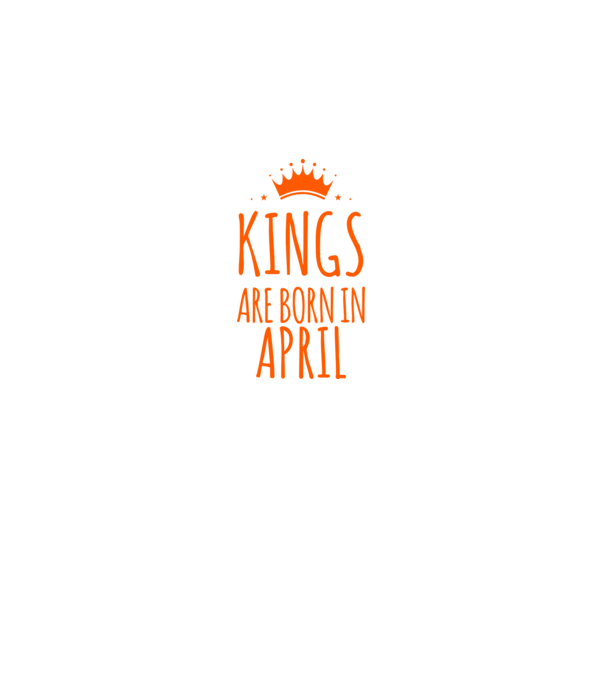 Kings are born in - April model albastru închis pe tricou