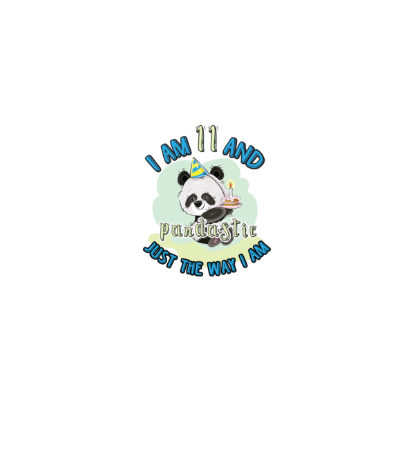PANDASTIC 11 model alb pe tricou