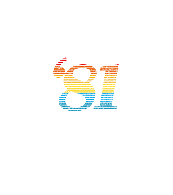 Retro Birthday 1981 model alb pe tricou