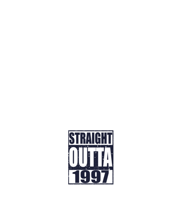 Straight Outta - 1997 model negru pe tricou