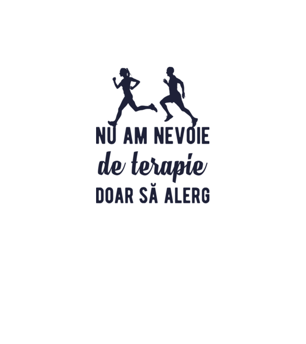 nu am nevoie de terapie, doar să alerg model galben neon pe tricou
