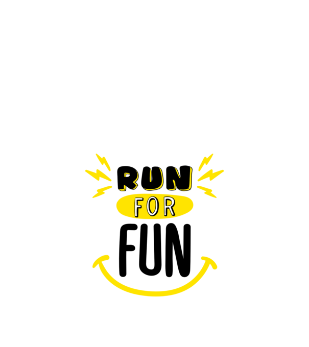Run for fun model roșu pe tricou