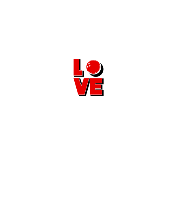 Love bowling model gri pe tricou