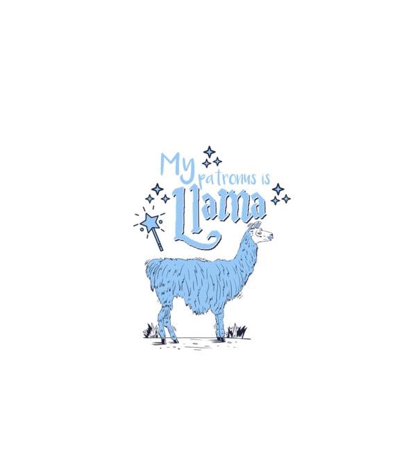 My patronus is Llama model negru pe tricou
