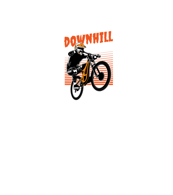 TR Downhill model negru pe tricou