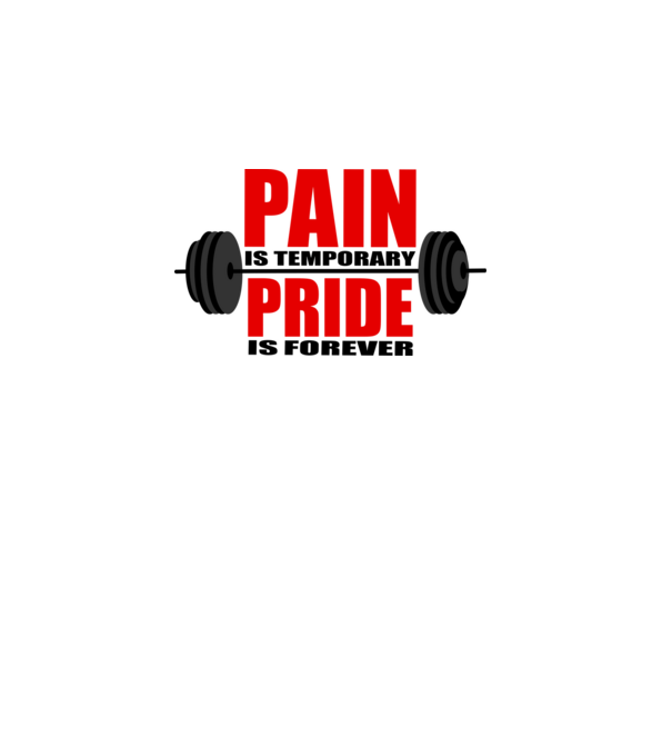 Pain is temporary model roz pe tricou