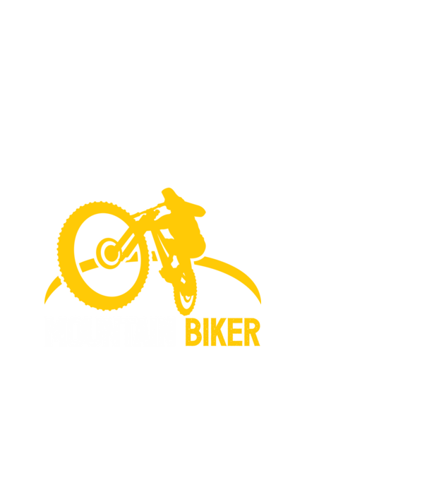 mountain biker model negru pe tricou