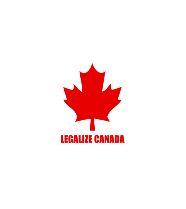 Legalize Canada model alb pe tricou