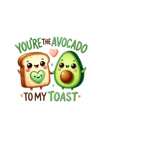 Avocado to my Toast model negru pe tricou