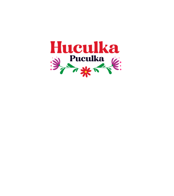 Huculka Puculka model alb pe tricou