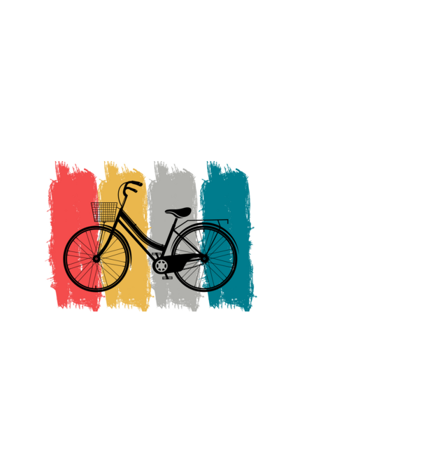 Retro city bike model alb pe tricou