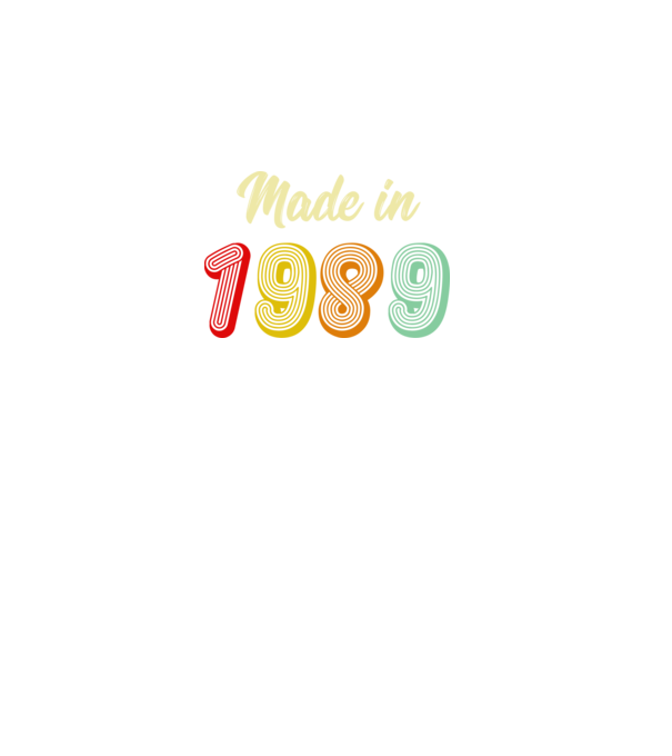 made in 1989 retro model negru pe tricou