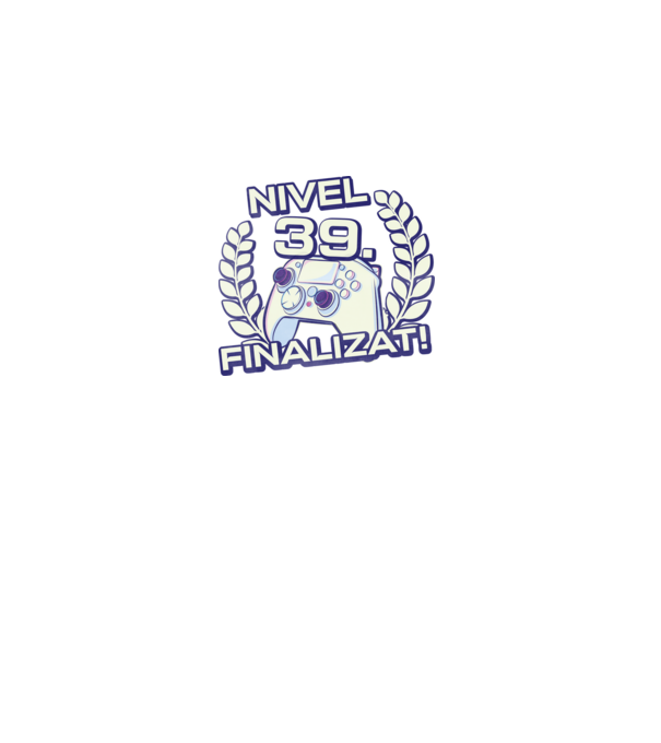 Nivel 39 finalizat! model negru pe tricou