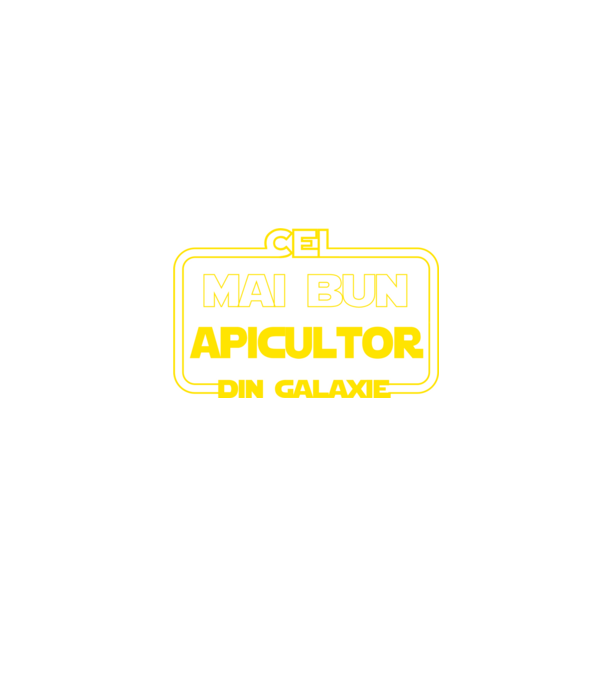 Cel mai bun apicultor din galaxie model negru pe tricou