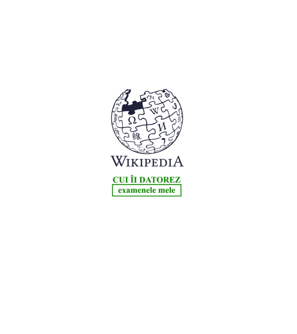 Wikipedia: cui îi datorez examenele mele model alb pe tricou