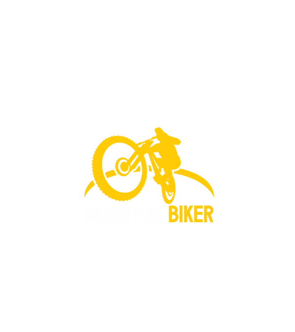 mountain biker model negru pe tricou