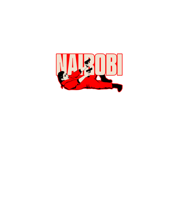 nairobi la casa de papel model negru pe tricou