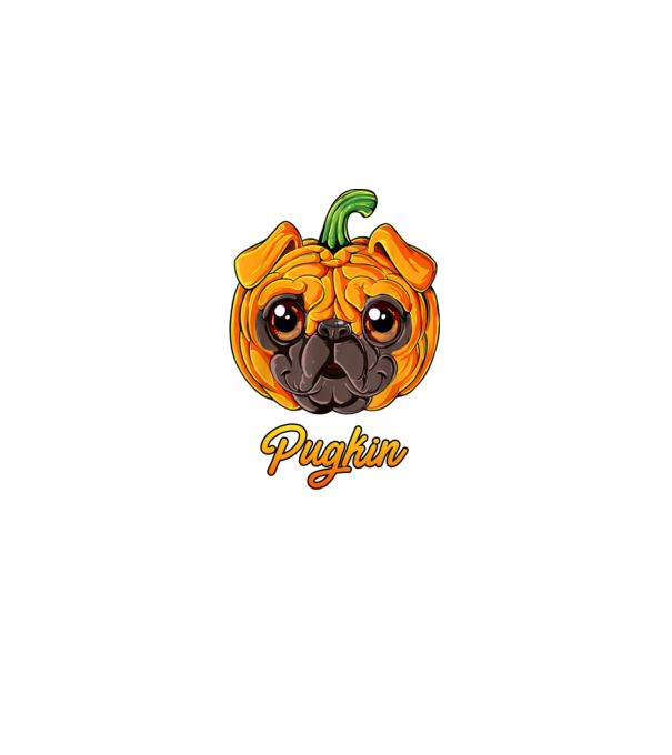 Pugkin model negru pe tricou