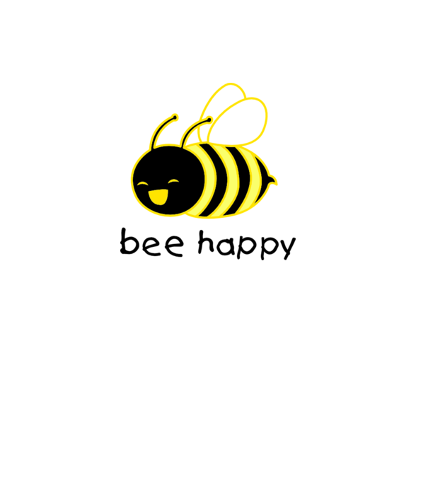 bee happy model albastru deschis pe tricou