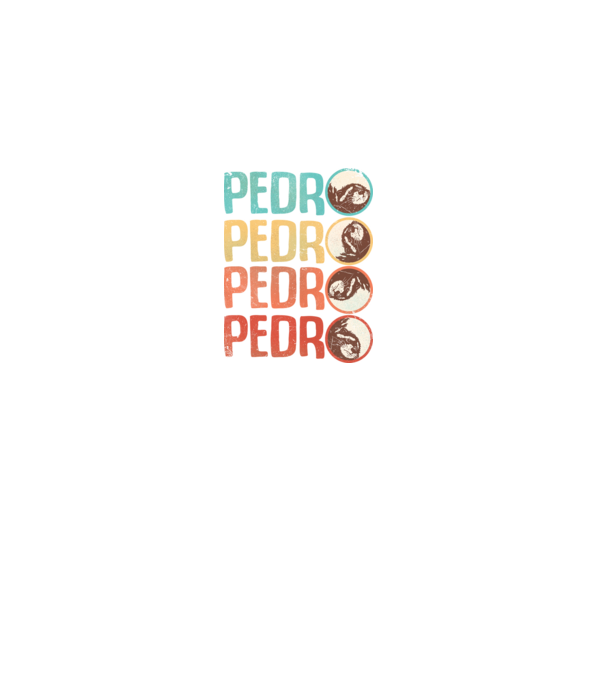 Pedro Pedro retro model alb pe tricou