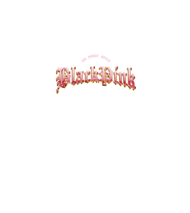 BLACPINK in your area model negru pe tricou