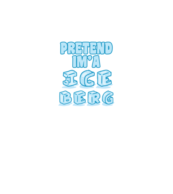 Iceberg carnaval model alb pe tricou