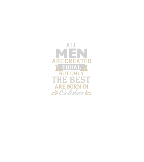 All men created equal but only the beat are born in october model roșu pe tricou