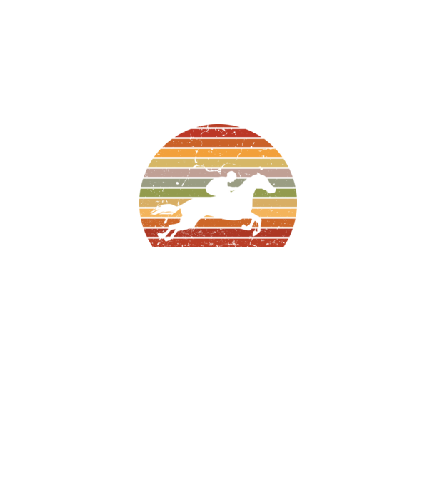 horse race model negru pe tricou