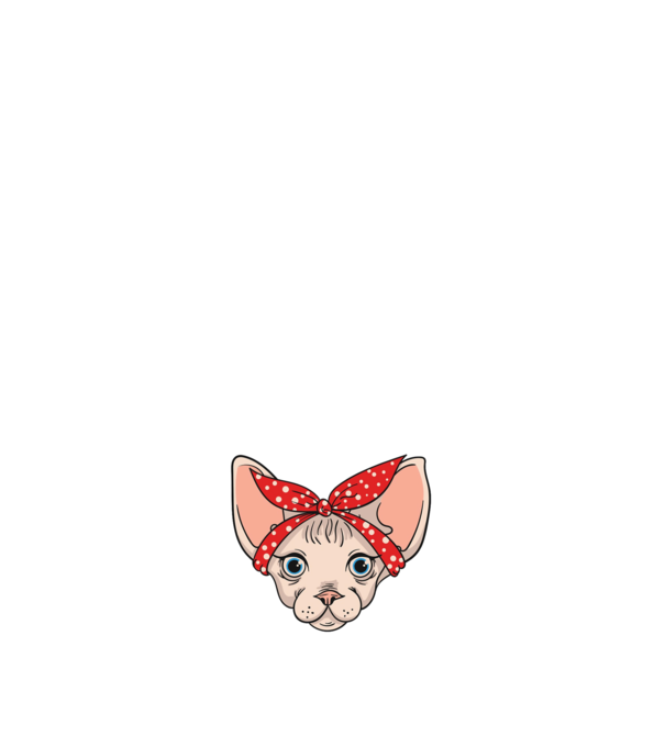 sphynx mom model albastru închis pe tricou