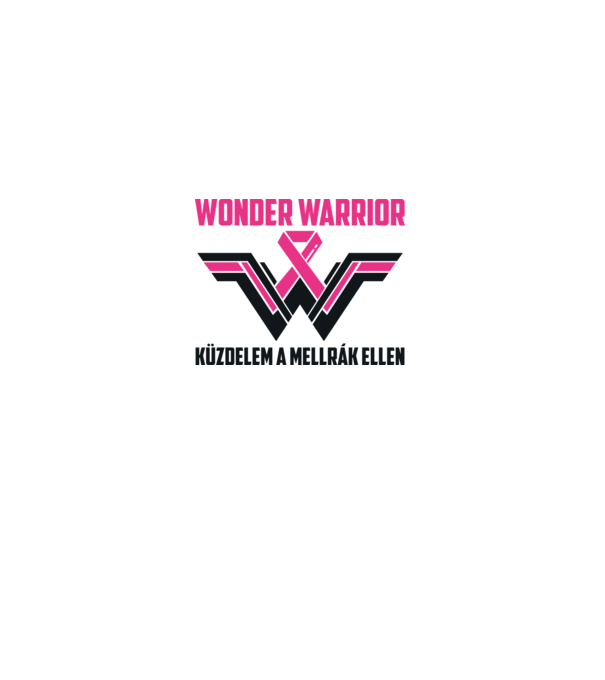 WONDER WARRIOR model alb pe tricou