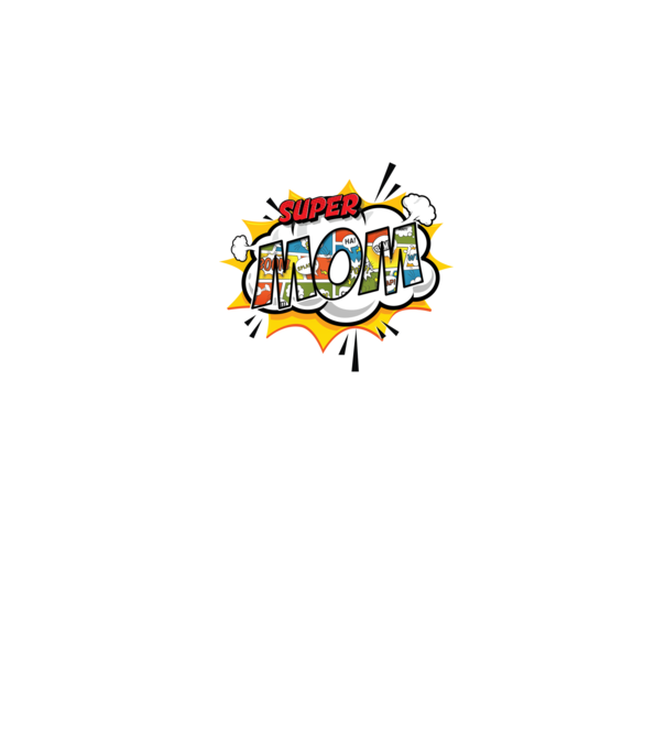 Comic Mom model roz pe tricou