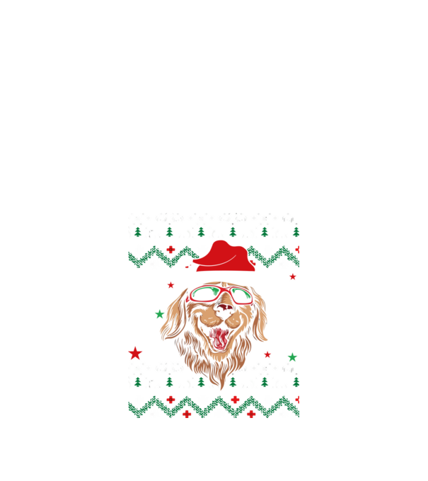 Ugly sweater dog model negru pe tricou