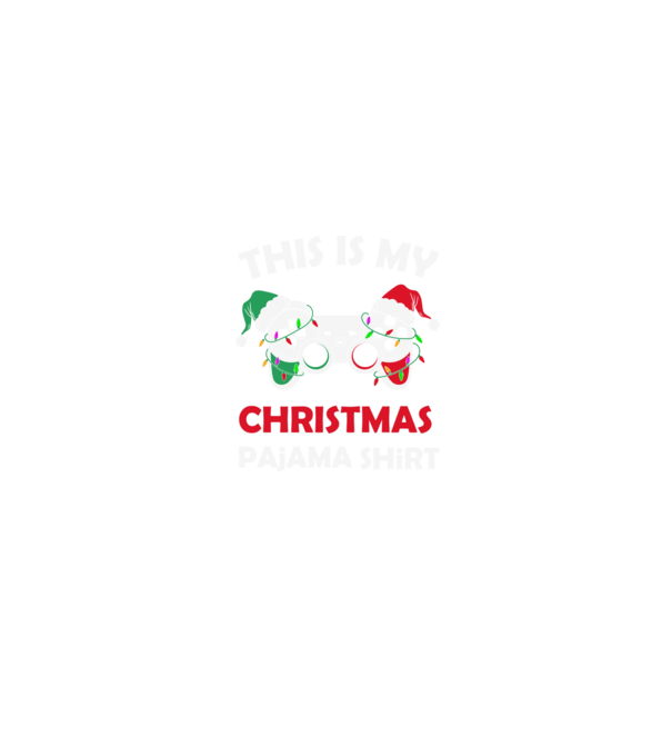 This is my christmas pajama model negru pe tricou