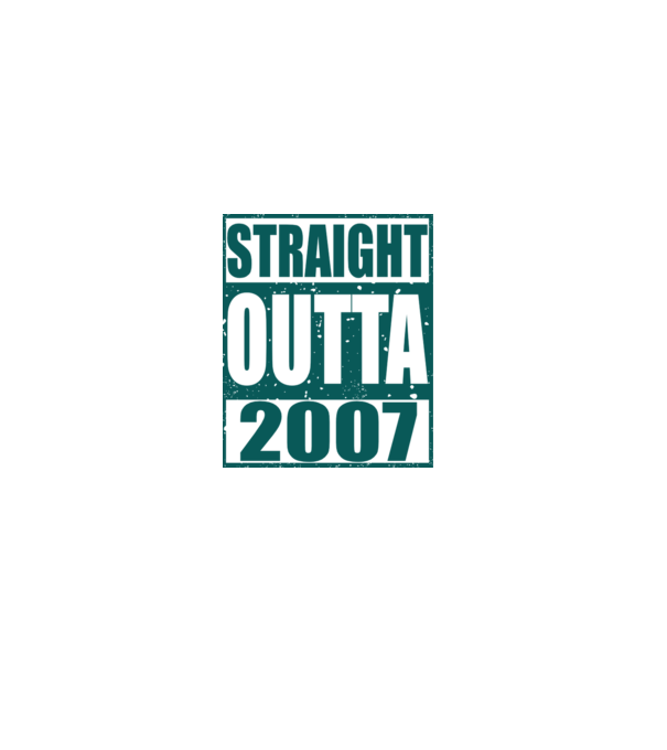 Straight Outta - 2007 model gri pe tricou