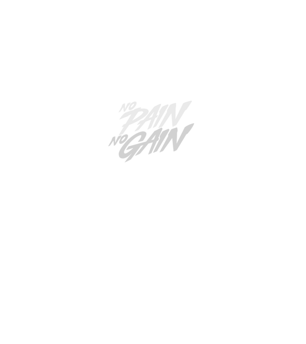 No Pain No Gain typography model negru pe tricou